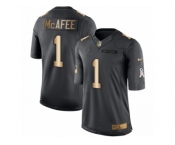 Youth Nike Indianapolis Colts #1 Pat McAfee Limited Black Gold Salute to Service NFL Jersey