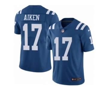 Youth Nike Indianapolis Colts #17 Kamar Aiken Limited Royal Blue Rush Vapor Untouchable NFL Jersey