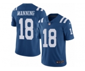 Youth Nike Indianapolis Colts #18 Peyton Manning Limited Royal Blue Rush NFL Jersey