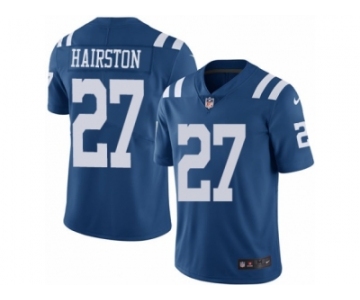 Youth Nike Indianapolis Colts #27 Nate Hairston Limited Royal Blue Rush Vapor Untouchable NFL Jersey