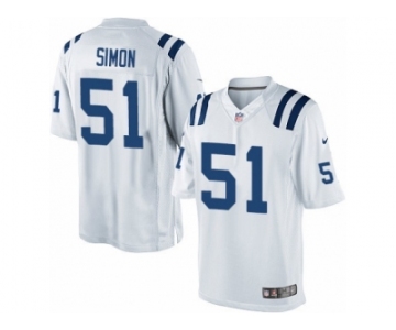 Youth Nike Indianapolis Colts #51 John Simon Limited White NFL Jersey