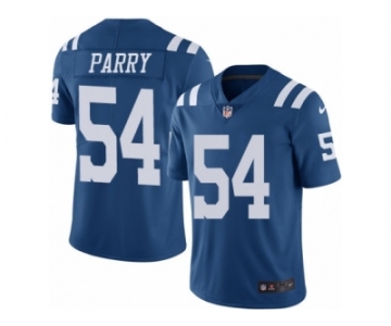 Youth Nike Indianapolis Colts #54 David Parry Limited Royal Blue Rush NFL Jersey