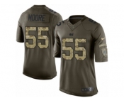 Youth Nike Indianapolis Colts #55 Sio Moore Limited Green Salute to Service NFL Jersey