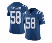 Youth Nike Indianapolis Colts #58 Tarell Basham Limited Royal Blue Rush NFL Jersey