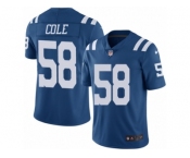 Youth Nike Indianapolis Colts #58 Trent Cole Limited Royal Blue Rush NFL Jersey