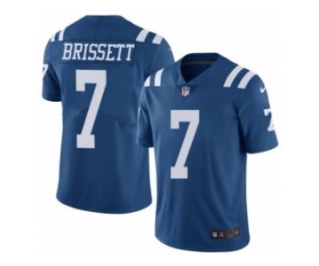 Youth Nike Indianapolis Colts #7 Jacoby Brissett Limited Royal Blue Rush Vapor Untouchable NFL Jersey