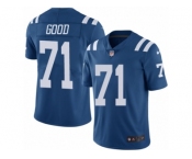 Youth Nike Indianapolis Colts #71 Denzelle Good Limited Royal Blue Rush NFL Jersey