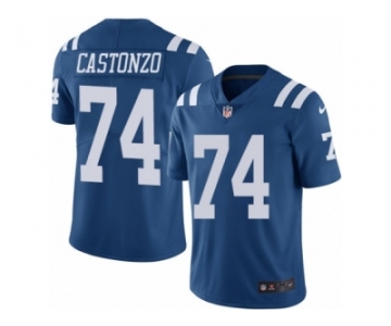 Youth Nike Indianapolis Colts #74 Anthony Castonzo Limited Royal Blue Rush NFL Jersey