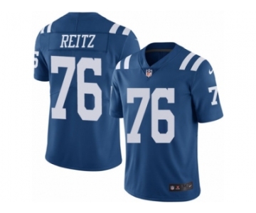 Youth Nike Indianapolis Colts #76 Joe Reitz Limited Royal Blue Rush NFL Jersey