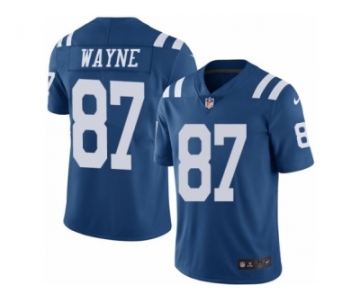 Youth Nike Indianapolis Colts #87 Reggie Wayne Limited Royal Blue Rush NFL Jersey