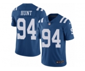 Youth Nike Indianapolis Colts #94 Margus Hunt Limited Royal Blue Rush NFL Jersey