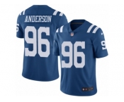 Youth Nike Indianapolis Colts #96 Henry Anderson Limited Royal Blue Rush NFL Jersey