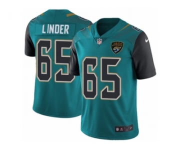 Youth Nike Jacksonville Jaguars #65 Brandon Linder Vapor Untouchable Limited Teal Green Team Color NFL Jersey