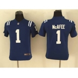 nike youth nfl jerseys indianapolis colts #1 mcafee blue[nike]