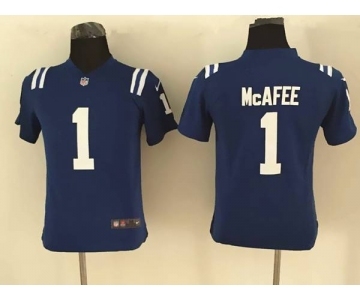 nike youth nfl jerseys indianapolis colts #1 mcafee blue[nike]