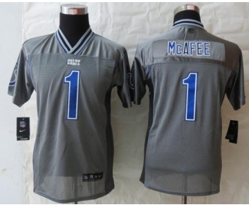 nike youth nfl jerseys indianapolis colts #1 mcafee grey[nike vapor]