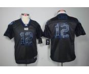 nike youth nfl jerseys indianapolis colts #12 luck black[Elite lights out]