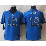 nike youth nfl jerseys indianapolis colts #12 luck blue[Elite drift fashion]