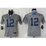 nike youth nfl jerseys indianapolis colts #12 luck grey[Elite lights out]