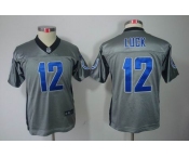 nike youth nfl jerseys indianapolis colts #12 luck grey[Elite shadow]