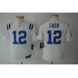 nike youth nfl jerseys indianapolis colts #12 luck white[nike limited]