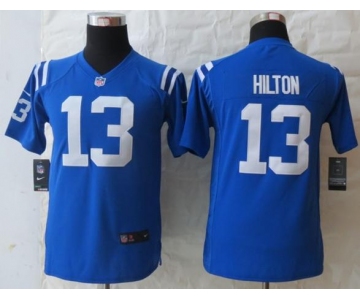 nike youth nfl jerseys indianapolis colts #13 hilton blue[nike]