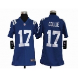 nike youth nfl jerseys indianapolis colts #17 collie blue[nike]