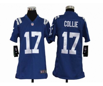 nike youth nfl jerseys indianapolis colts #17 collie blue[nike]