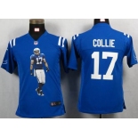 nike youth nfl jerseys indianapolis colts #17 collie blue[portrait fashion]