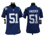 nike youth nfl jerseys indianapolis colts #51 angerer blue[nike]