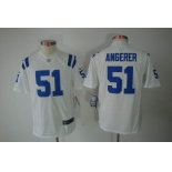 nike youth nfl jerseys indianapolis colts #51 angerer white[nike limited]