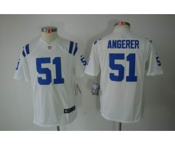 nike youth nfl jerseys indianapolis colts #51 angerer white[nike limited]