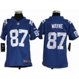 nike youth nfl jerseys indianapolis colts #87 wayne blue[nike]