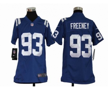 nike youth nfl jerseys indianapolis colts #93 freeney blue[nike]