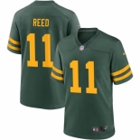 Men Green Bay Packers #11 Jayden Reed Green Stitched Game Jersey1