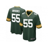 Men Nike Green Bay Packers #55 Ahmad Brooks Game Green Team Color NFL Jersey