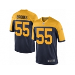 Men Nike Green Bay Packers #55 Ahmad Brooks Game Navy Blue Alternate NFL Jersey