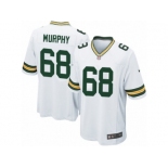 Men Nike Green Bay Packers #68 Kyle Murphy Game White NFL Jersey