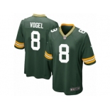 Men Nike Green Bay Packers #8 Justin Vogel Game Green Team Color NFL Jersey