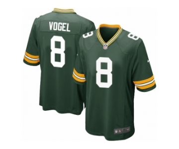 Men Nike Green Bay Packers #8 Justin Vogel Game Green Team Color NFL Jersey