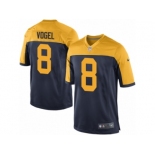 Men Nike Green Bay Packers #8 Justin Vogel Game Navy Blue Alternate NFL Jersey