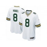 Men Nike Green Bay Packers #8 Justin Vogel Game White NFL Jersey