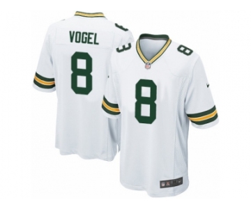 Men Nike Green Bay Packers #8 Justin Vogel Game White NFL Jersey