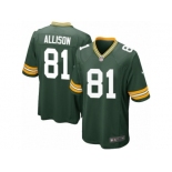 Men Nike Green Bay Packers #81 Geronimo Allison Game Green Team Color NFL Jersey