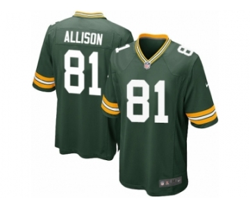 Men Nike Green Bay Packers #81 Geronimo Allison Game Green Team Color NFL Jersey