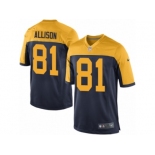 Men Nike Green Bay Packers #81 Geronimo Allison Game Navy Blue Alternate NFL Jersey