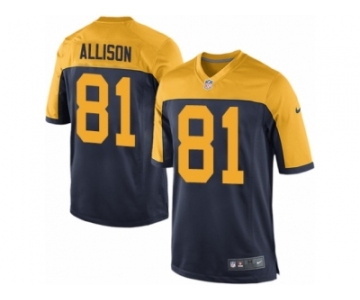 Men Nike Green Bay Packers #81 Geronimo Allison Game Navy Blue Alternate NFL Jersey