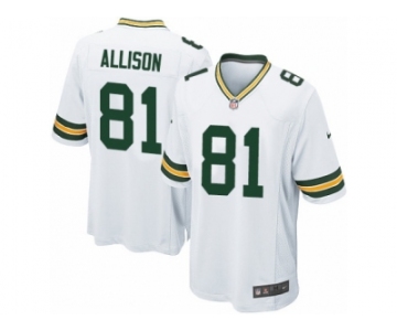 Men Nike Green Bay Packers #81 Geronimo Allison Game White NFL Jersey