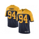 Men Nike Green Bay Packers #94 Dean Lowry Game Navy Blue Alternate NFL Jersey