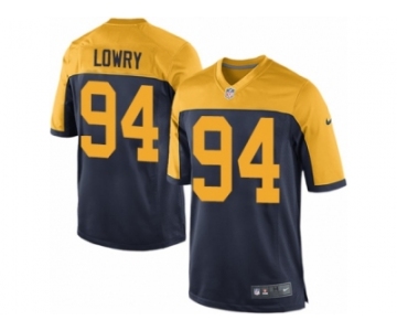 Men Nike Green Bay Packers #94 Dean Lowry Game Navy Blue Alternate NFL Jersey